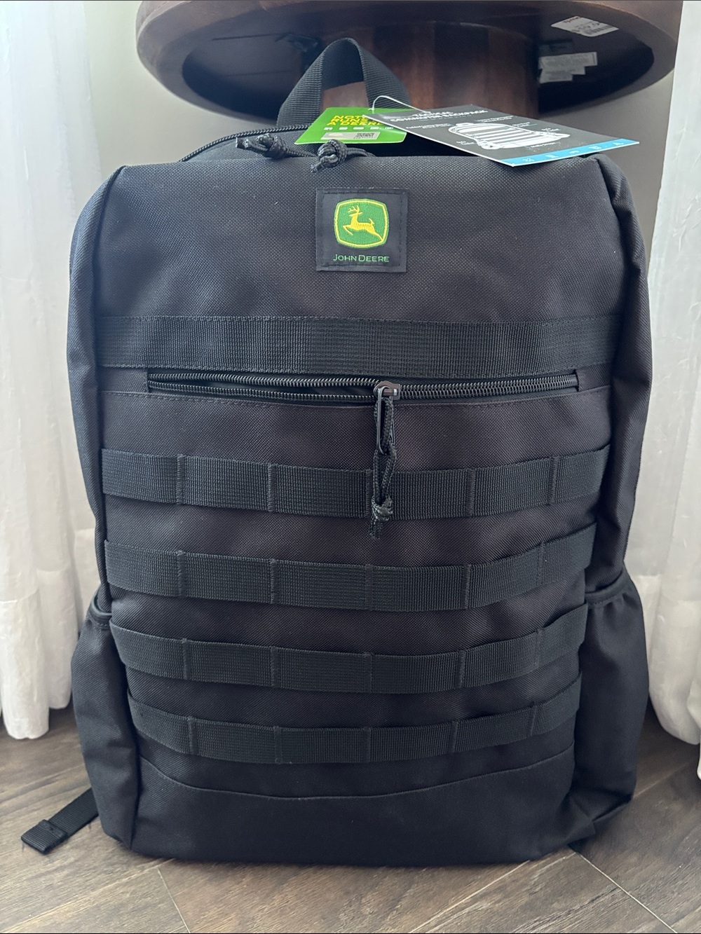 John Deere Tactical Commuter Backpack,laptop pad,2 compartment,side pockets,web